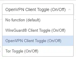 select toggle button function dropdown menu